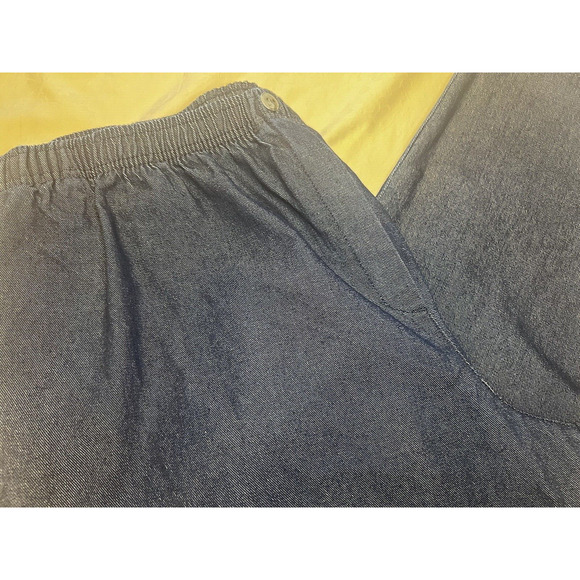 Woman Within Dark Blue Elastic Waist Denim Jeans Size 28W Petite - Picture 4 of 11